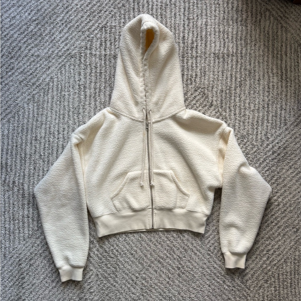 Madewell MWL Sherpa Zip Up Hoodie